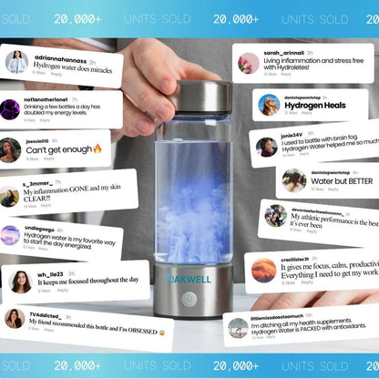 Hydrogen Water Bottle - Scientifically Backed